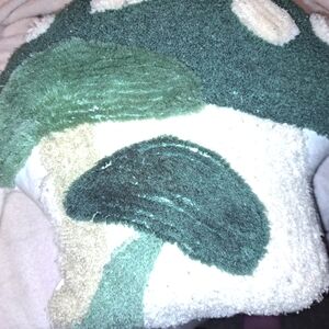 Mushroom throw pillow